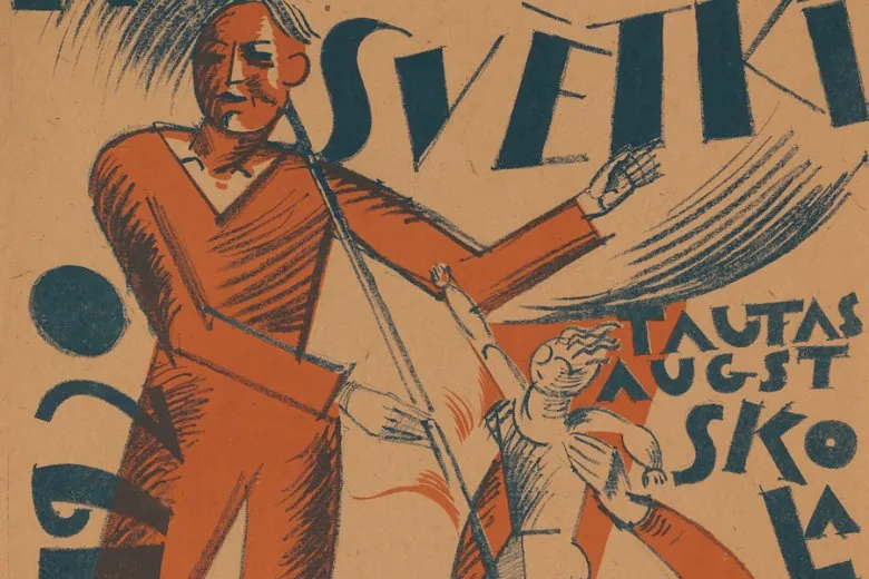 Jēkabs Kazāks. Culture Festival 1920. People’s University. 1920. Printed poster. Zuzeum Collection. Scan